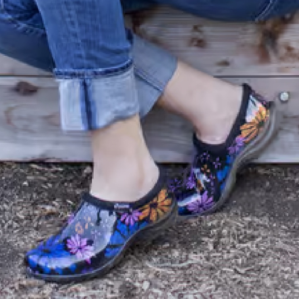 Sloggers Waterproof Floral Flower Power Comfort Rain And Garden Shoes - Picture 2 of 16